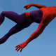 The lanky Peter Parker of Into the Spider-Verse leaps into action.